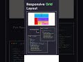 Responsive Grid Layout Css power #coding #responsive #design #webdevelopment #css #html #shorts