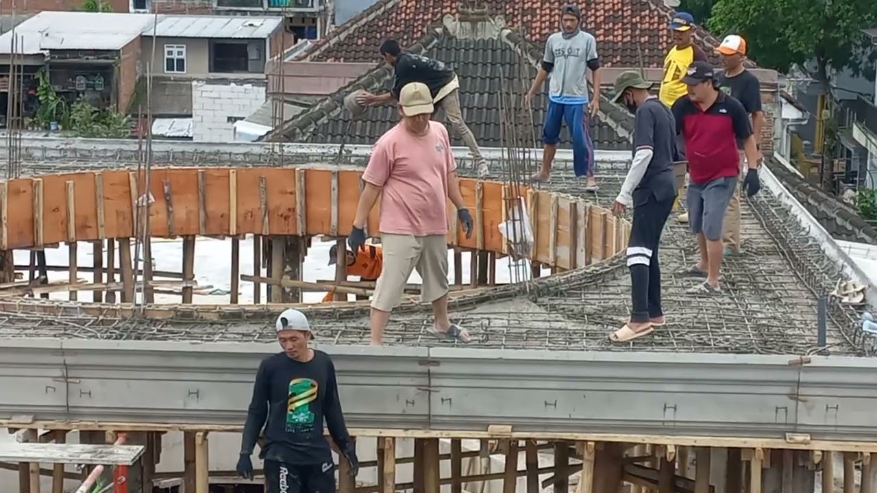 Pengecoran tempat Kuba Masjid Nurul Jihad, Ahad 25 Januari 2026