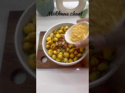 Makhana chaat #recipe #snacks #viral#shorts #youtubeshorts