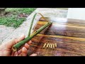 Making Easy Bamboo Toy Gun at Home