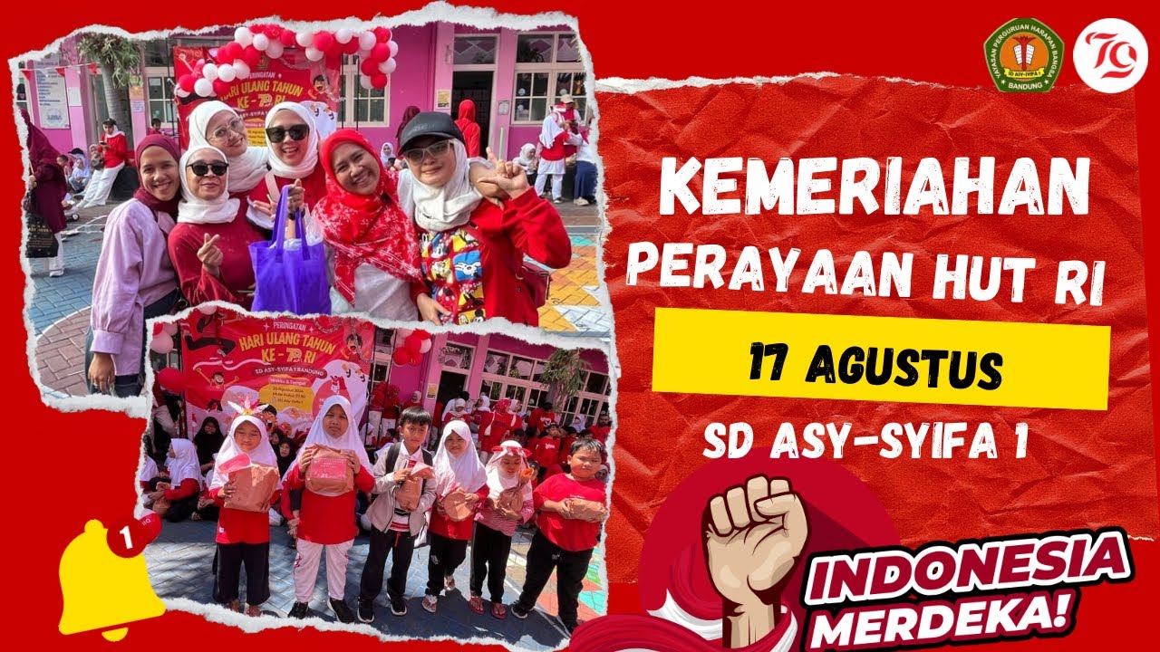 Kemeriahan Lomba HUT Ke-79 RI Di SD Asy-Syifa 1