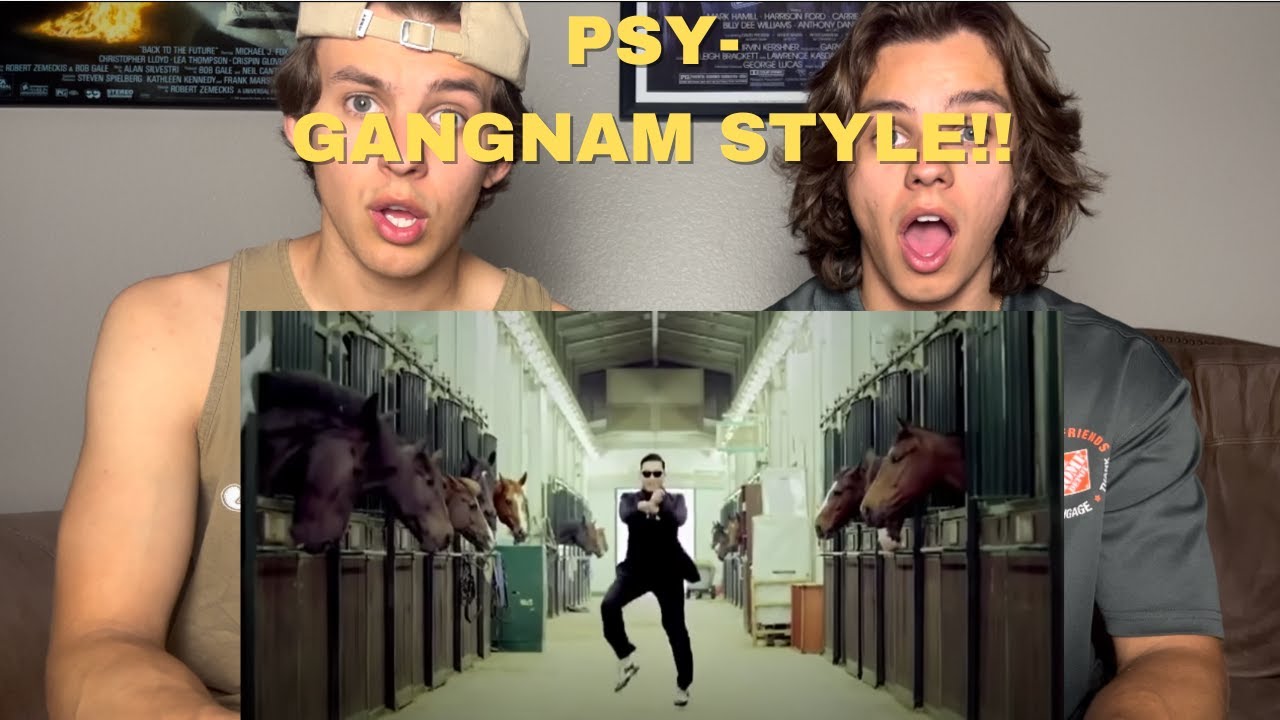 Twins React To Psy- Gangnam Style!!