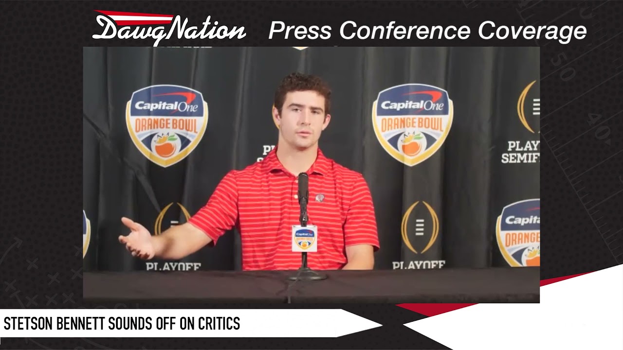 Stetson Bennett sounds off on negative chatter around Georgia quarterback