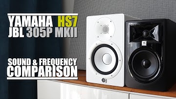Yamaha HS7 vs JBL 305P MKII  ||  Sound & Frequency Response Comparison