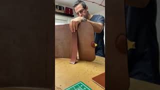 Hand stitching handle cover to my Classic Wallace briefcase