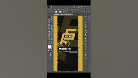 Illustrator Tutorial 2025: Create Brush Ends with the Wrinkle Tool