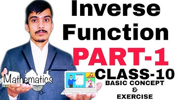 Inverse function, Part-1 || Basic concept || Exercise