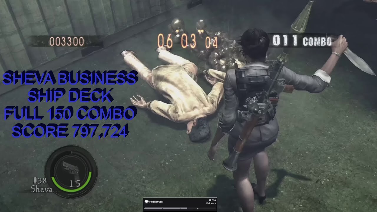 Resident Evil 5 | The Mercenaries Reunion | Sheva Business | Ship Deck | Full 150 Combo