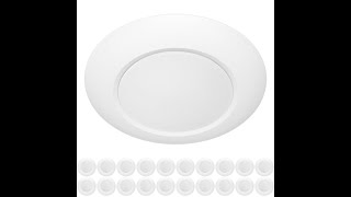 ZAGO 6 Inch LED Disk Light Surface Mount Low Profile Recessed Retrofit Ceiling Fixture for J Box