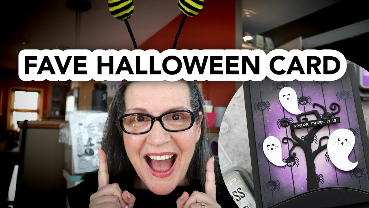 A Spooky Good Halloween Card Idea (Distress Oxides + Emboss Resist)