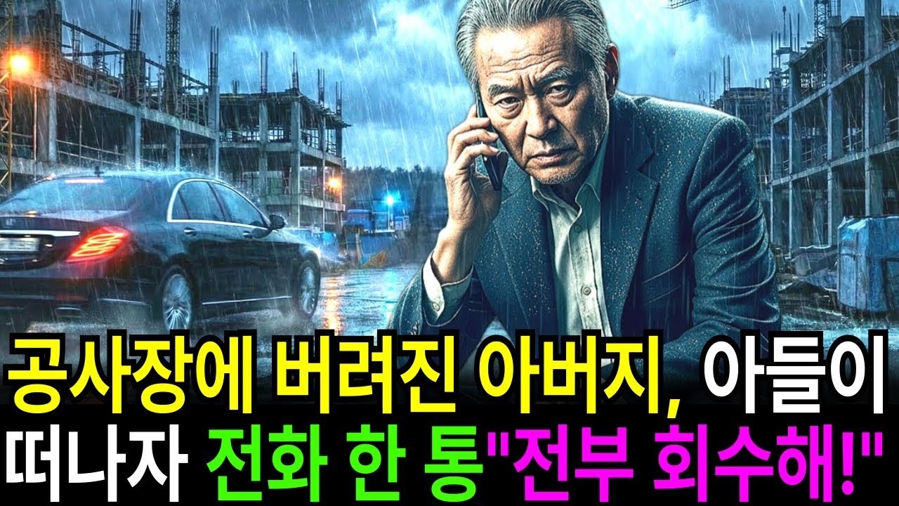 공사장에 버려진 노숙자 아버지, 자식이 떠나자 어디론가 전화를 걸어 “내돈 전부 회수해!”라고 말하는데    ｜오디오북 ｜ 사연라디오 ｜ 감동사연 ｜
