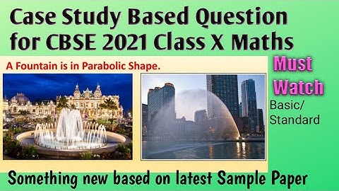 Case Study Based Question I Class 10 I Maths I CBSE Board Exam 2021 I Mathematics by Sonika