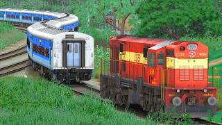 SCR WDM3D SHUNT BLUE LHB EXPRESS TRAIN | BUMPY RAILROAD | Train Simulator | Railworks | NTG GAMING screenshot 1