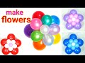 balloon flowers 🌼  how to make balloon flower 🎈 easy balloon decoration new idea