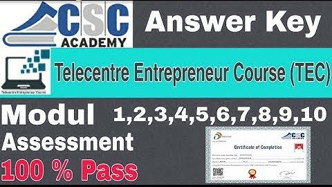 CSC TEC ASSIGNMENT SOLVE 1 to 2 3 4 5 6 7 8 9 10 CSC TEC Live Exam And Certificate Download