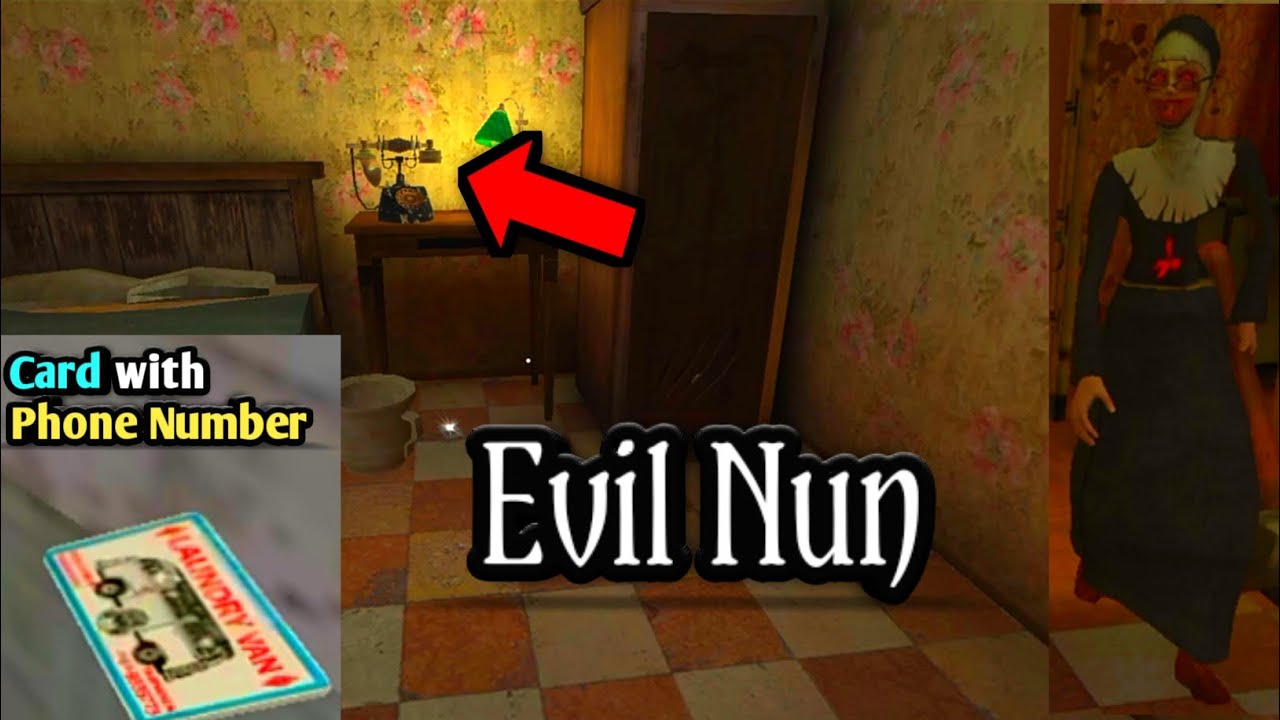 How to Find Card with Phone Number and Use || Evil Nun || Horror Game
