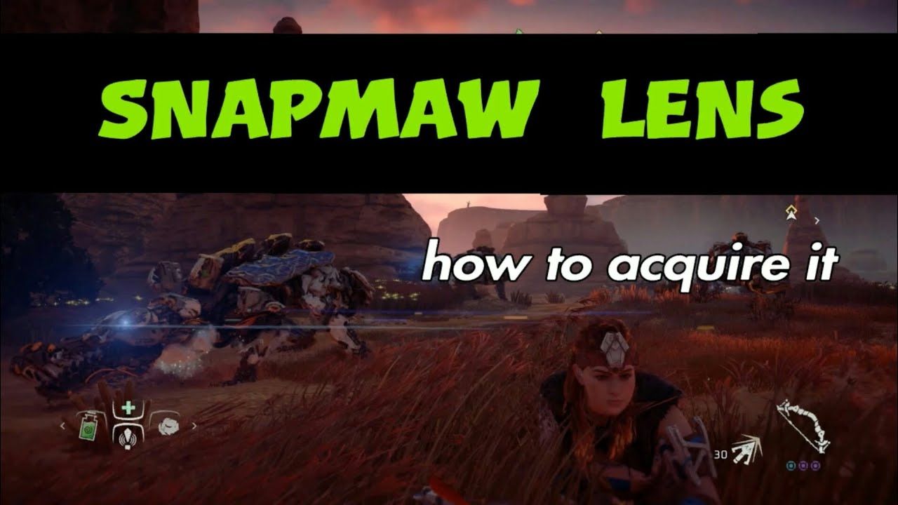 Horizon Zero Dawn Acquiring A Snapmaw Lens YouTube