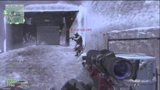 MW3   FANTASTIC 5 Man Quick Scope Multi kill Feed with Barret 50 cal   Modern Warfare 3