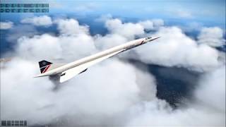 X-Plane 11 - Concorde Startup, Flight from SF to NY (almost)