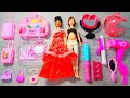 2 Minutes Satisfying with Unboxing Disney Princess Barbie Doll Fashion Beauty Set Makeup Set ASMR