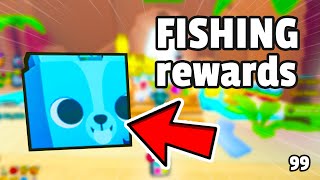 Rewards at the fishing area in Roblox Pet Simulator 99! (Is it worth the grind!?) #petsim99 #roblox
