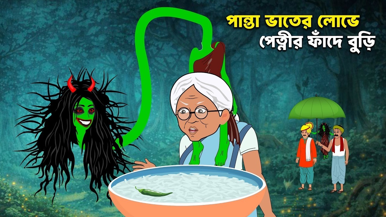 পান্তা খেতে গিয়ে বুড়ির ভয়ংকর অ্যাডভেঞ্চার! | পান্তা খেকো বুড়ি | Bangla Funny Horror Cartoon