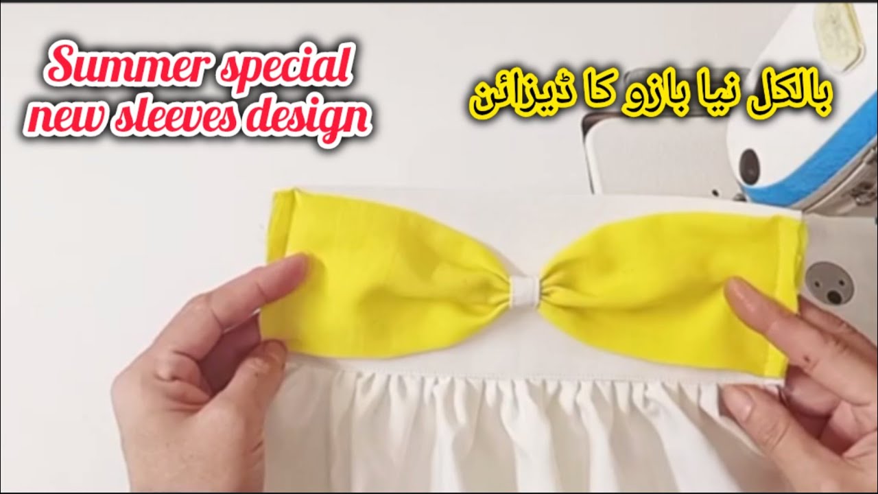 Summer special sleeves design cutting and stitching/bazu ka design banane ka tarika