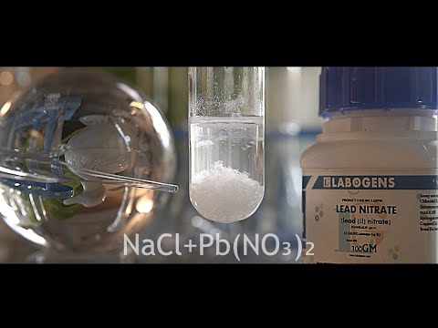 Video Double displacement NaCl + Pb(NO3)2 | Sodium chloride + Lead(ii) nitrate | Precipitation reaction - youtube