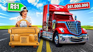 Thumbnail for 24 HORAS NO CAMINHÃO DE R$1 VS R$1 MILHÃO !!
