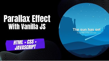 Coding Timelapse: Parallax Effect with Vanilla JS (HTML + CSS + JavaScript)