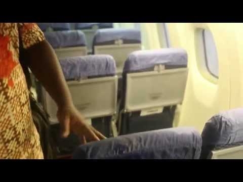 Hmmm.... Water leakage inside Nigerian plane while raining [See Photos and Video]
