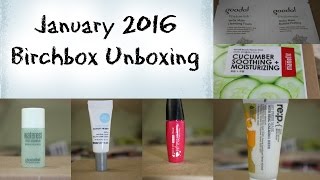 January 2016 Birchbox Unboxing