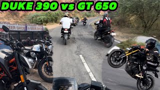 Riding Duke 390🏁 and GT650 🔥for the First Time | Super Bikes Meetup on GFR Road | Vlog 47