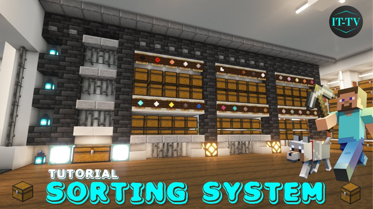 Minecraft Storage System Schematic