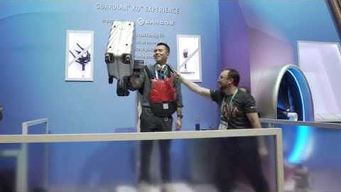 CES 2020 - Sarcos Robotics & Delta Airlines Guardian XO Exoskeleton Experience