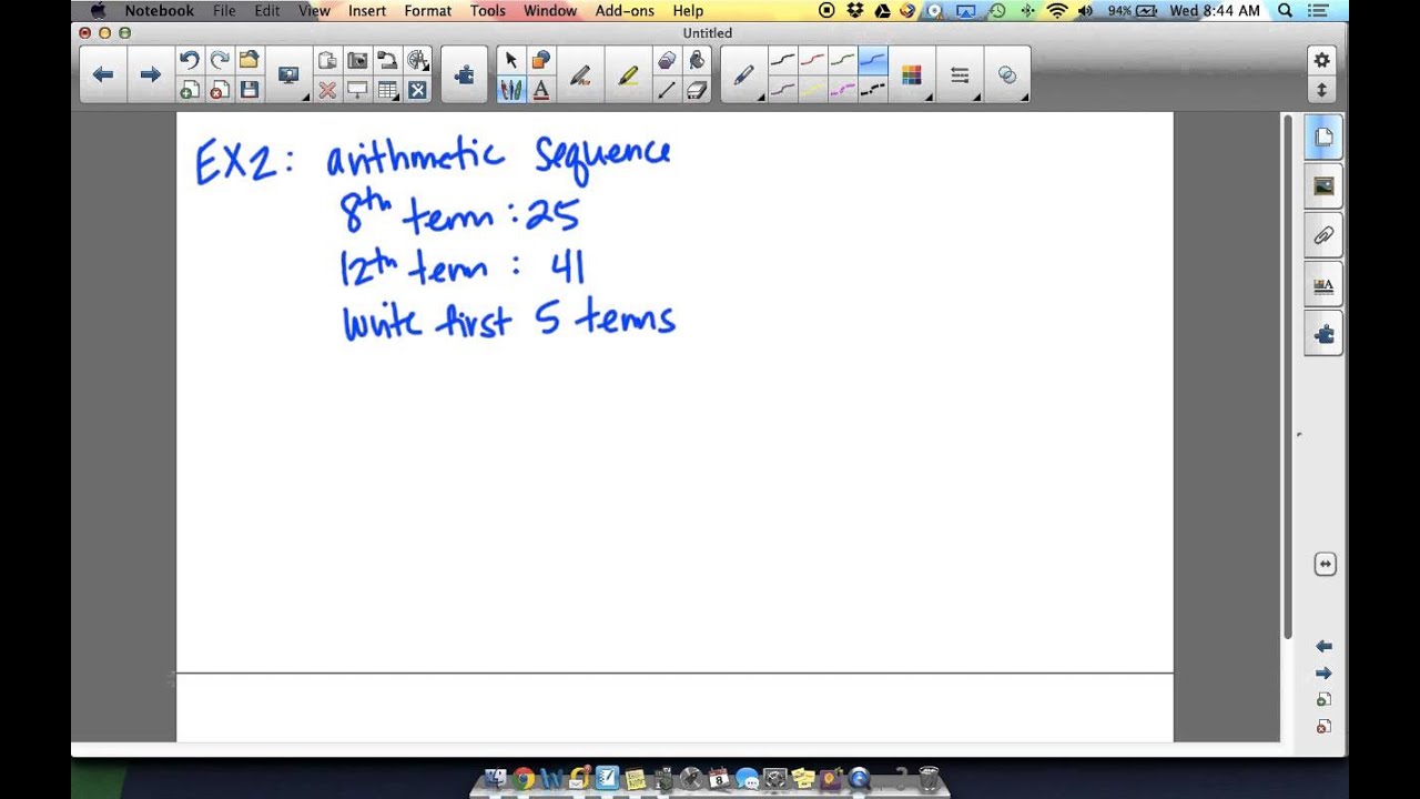 Notes 8.2 - Arithmetic Sequences - YouTube