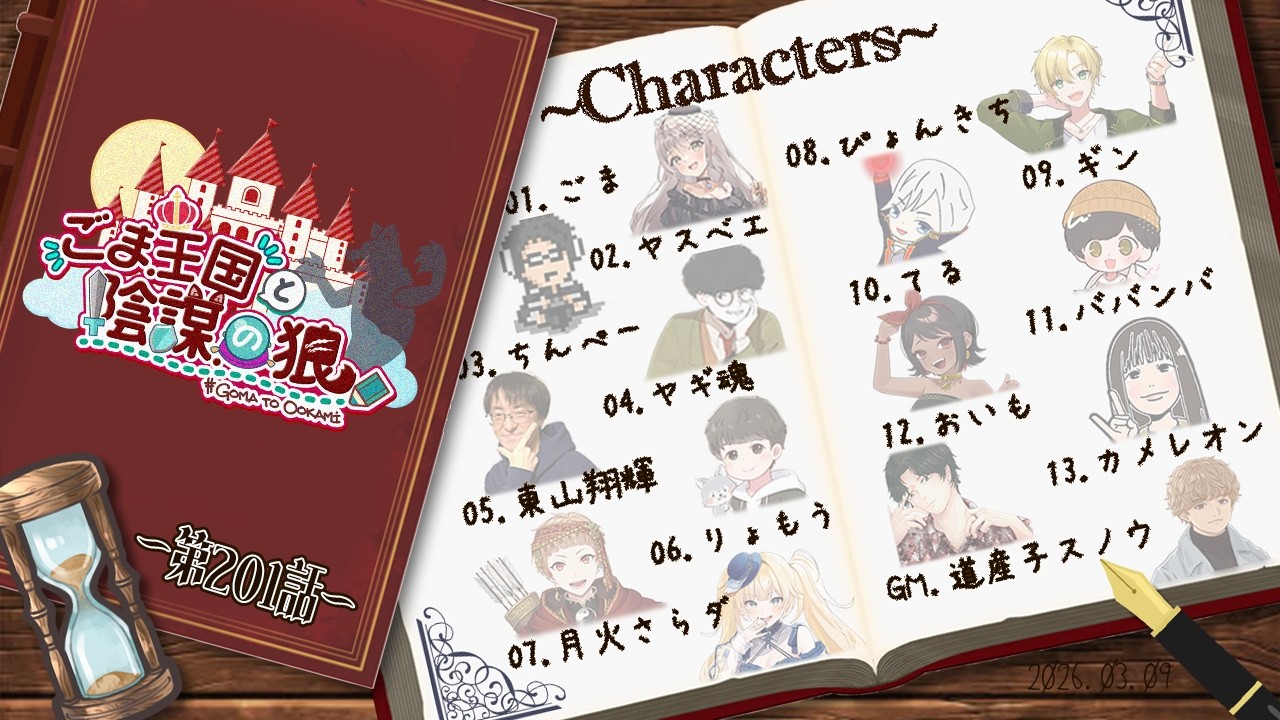 【ZOOM人狼】ほらね、ごま王国と陰謀の狼第201話でしょ。【人狼】