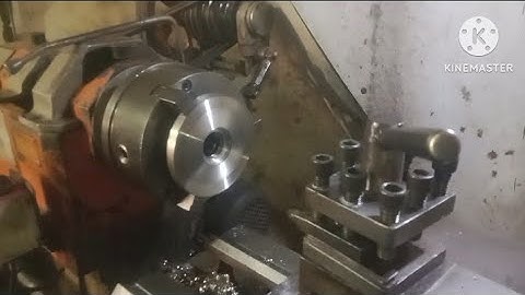Turning operation and boring operation on lathe machine #engineering #lathemachine #latheoperator