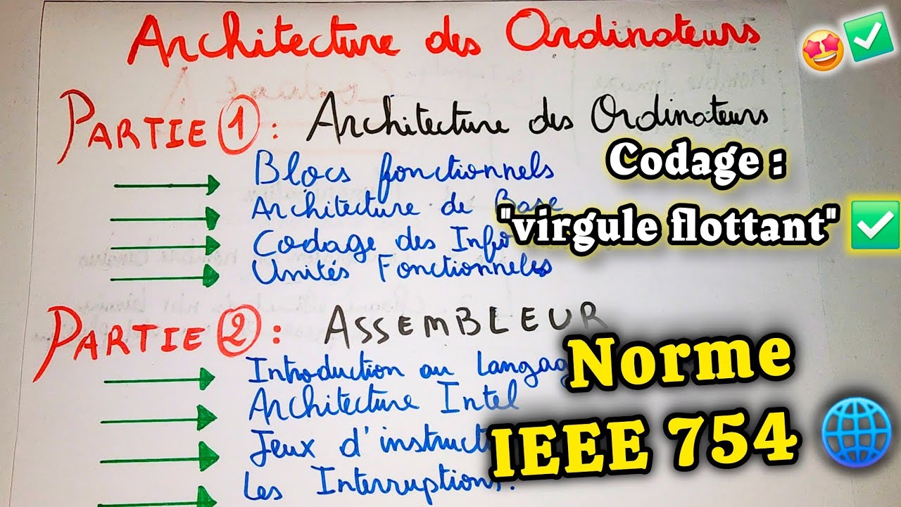 Architecture des Ordinateurs 💻 S1 et S3 | Norme IEEE 754 