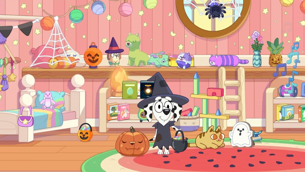Bluey: Witch Chloe's Halloween Bedroom Makeover 🎃 | Spooky & Fun Bluey Room Decoration Ideas