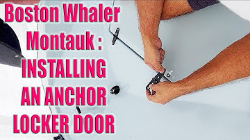 Boston Whaler Montauk Project:  Installing an Anchor Locker Hatch Door