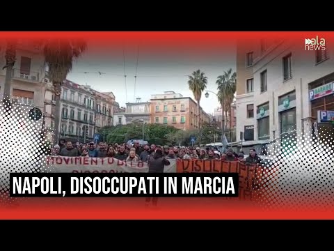 Video Napoli, corteo disoccupati per avvio tirocini
