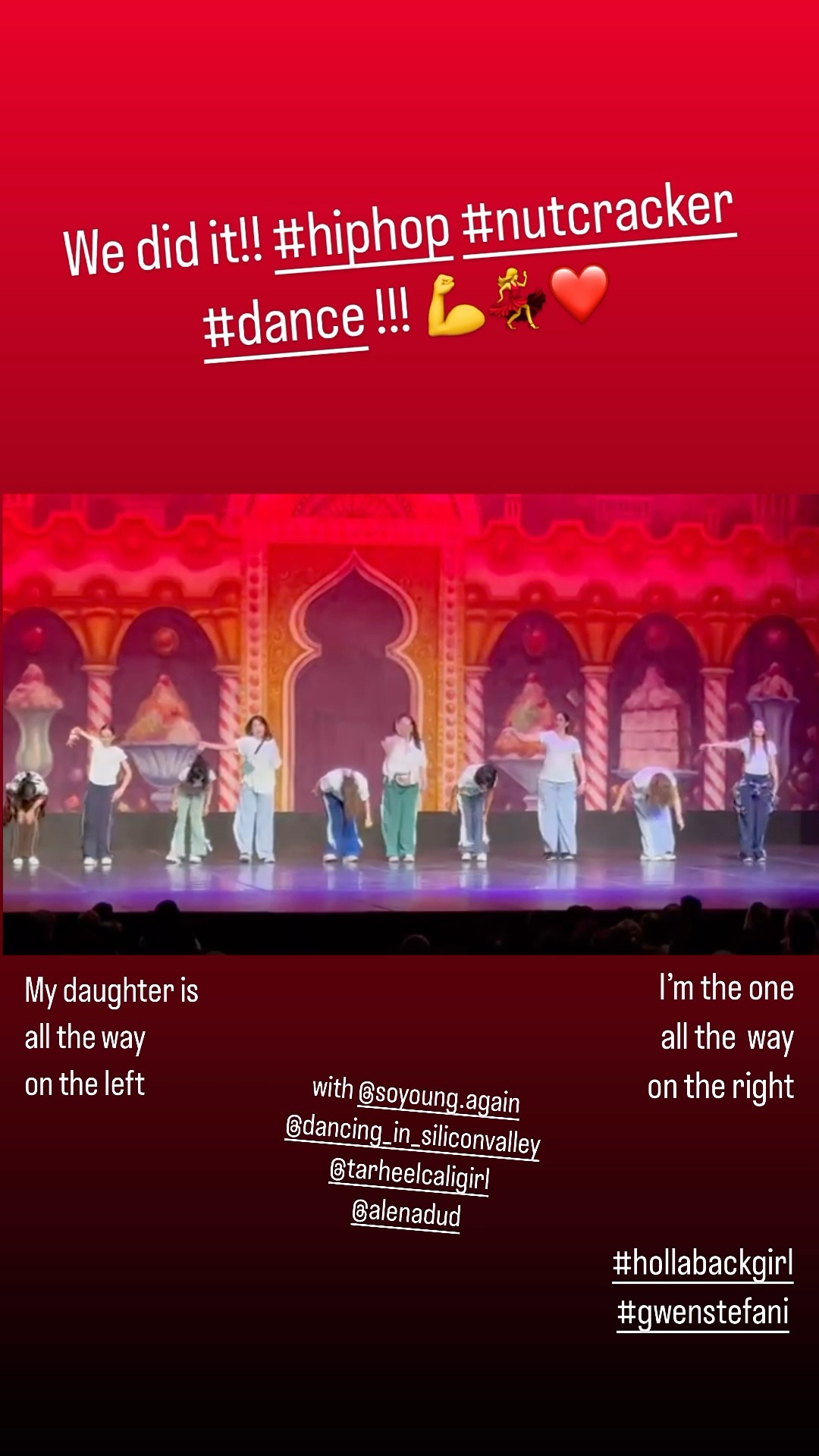 #hiphop #nutcracker #dancing to #hollabackgirl #gwenstefani !!