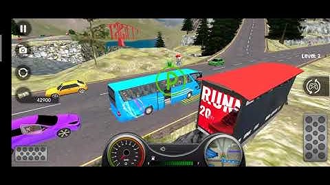 Impossible bus Driving master Android Gameplay / Blue Color bus by wow kids