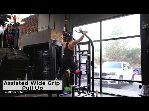 Assisted Wide Grip Pull Up