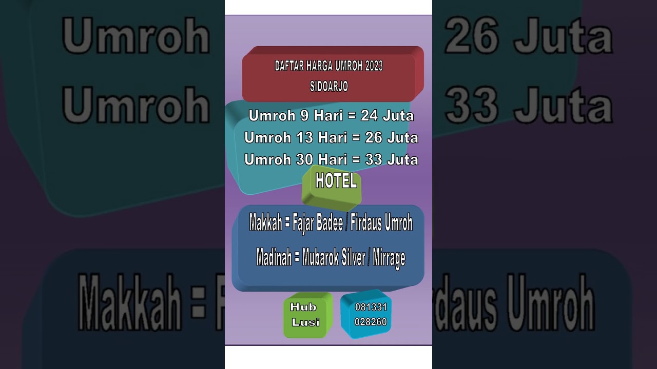 Harga Umroh 2023 Sidoarjo