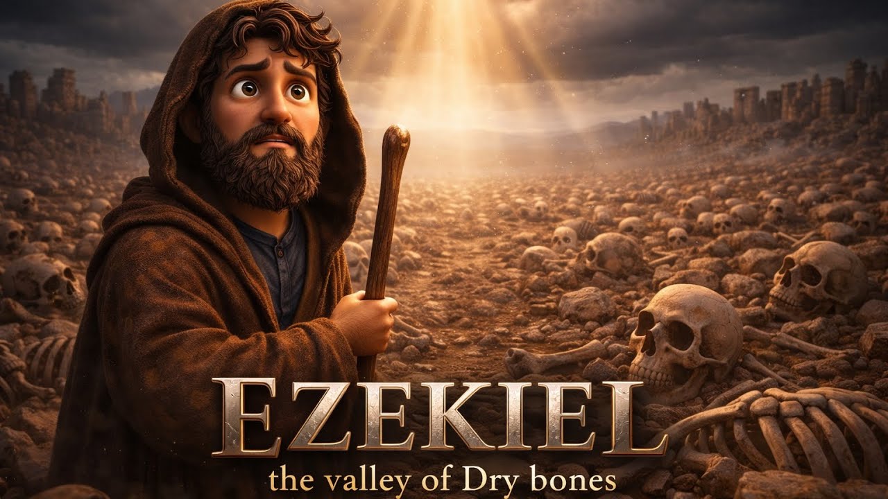 The story of Ezekiel and the valley of Dry Bones/ Will Your Dry Bones Live Again? Animated story.