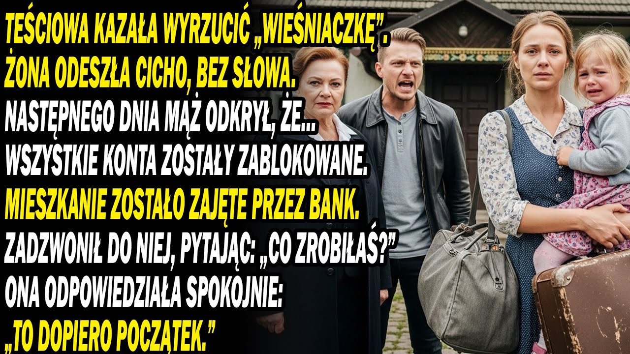 Teściowa Zmusiła Syna Wyrzucić Synową Z Dzieckiem. Gdy Żona Odpowiedziała,😱🔥wszyscy Zbladli, Bo....
