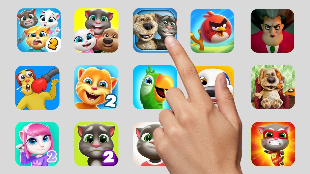 My Talking Tom Friends 1 & 2, Talking Cat & Ben News, Angry Birds 2 & Talking Tom Gameplay! 🎮🔥