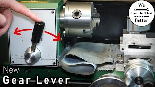 Switching the Mini Lathes Gear Lever to the Front